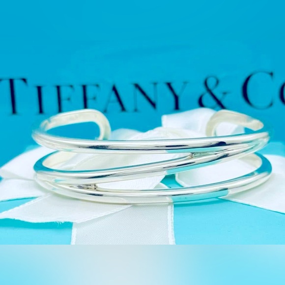 Tiffany & Co. SS Vintage Zig Zag Cuff Bracelet VGUC - Picture 3 of 8